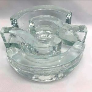 La vida Germany MCM votive candle holder ice texture